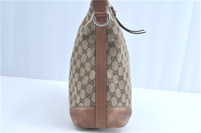 Auth GUCCI Twins 2Way Shoulder Hand Bag GG Canvas Leather 326514 Brown H9378