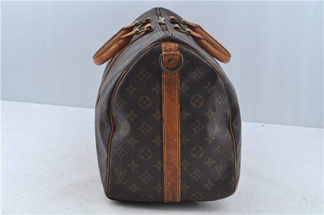 Auth Louis Vuitton Monogram Keepall Bandouliere 45 Boston Bag M41418 LV H9379