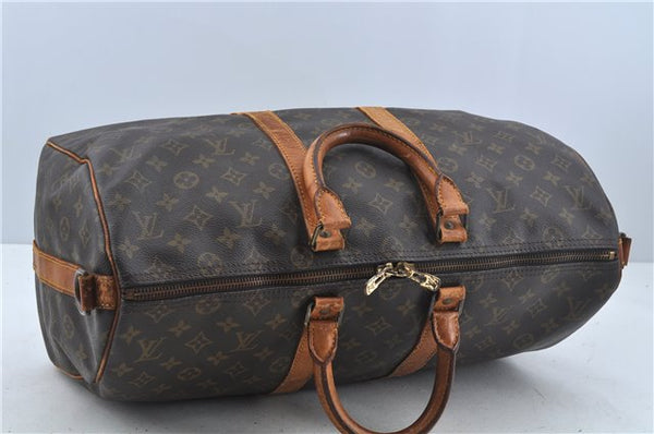 Auth Louis Vuitton Monogram Keepall Bandouliere 45 Boston Bag M41418 LV H9379