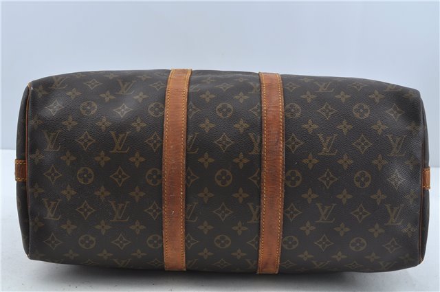 Auth Louis Vuitton Monogram Keepall Bandouliere 45 Boston Bag M41418 LV H9379