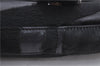 Authentic FENDI Mamma Baguette Shoulder Hand Bag Unborn Calf Fur Black H9380