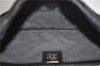 Authentic FENDI Mamma Baguette Shoulder Hand Bag Unborn Calf Fur Black H9380