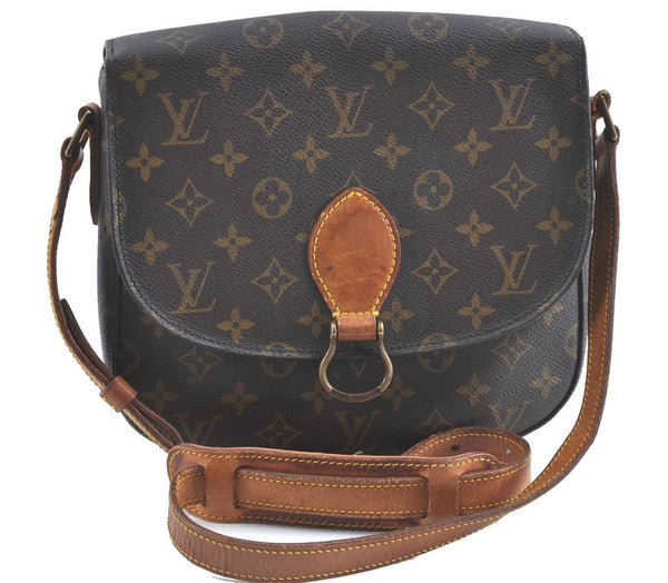 Auth Louis Vuitton Monogram Saint Cloud GM Shoulder Cross Bag M51242 LV H9381