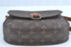 Auth Louis Vuitton Monogram Saint Cloud GM Shoulder Cross Bag M51242 LV H9381