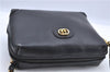 Authentic GUCCI Shoulder Cross Body Bag Purse Leather Black Junk H9382