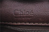 Authentic Chloe Paddington Leather Shoulder Hand Bag Brown H9383