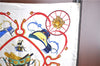 Authentic HERMES Carre 90 Scarf "SPRINGS" Silk White H9386