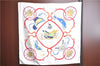 Authentic HERMES Carre 90 Scarf "SPRINGS" Silk White H9386