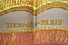 Authentic HERMES Carre 90 Scarf "Poste et Cavalerie" Silk Red H9389