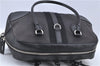 Authentic PRADA Canvas Leather Shoulder Boston Bag BL0187 Black H9391