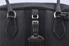 Authentic PRADA Canvas Leather Shoulder Boston Bag BL0187 Black H9391