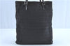 Authentic FENDI Zucchino Shoulder Tote Bag Canvas Leather Black H9401