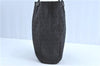 Authentic FENDI Zucchino Shoulder Tote Bag Canvas Leather Black H9401