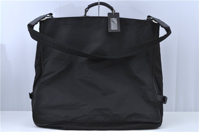 Authentic PRADA Nylon Leather 2Way Shoulder Garment Cover Black H9407