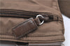 Auth PRADA Nylon Leather Shoulder Cross Body Bag Purse BT0420 Brown Khaki H9408