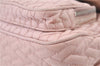 Authentic PRADA Nylon Chain Shoulder Bag Purse BR4612 Light Pink H9409