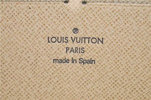 Authentic Louis Vuitton Damier Azur Zippy Wallet Long Purse N60019 LV H9410