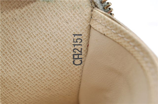 Authentic Louis Vuitton Damier Azur Zippy Wallet Long Purse N60019 LV H9410