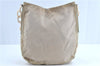 Authentic PRADA Nylon Plastic Chain Shoulder Bag B6430 Beige Ivory H9413