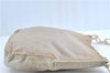 Authentic PRADA Nylon Plastic Chain Shoulder Bag B6430 Beige Ivory H9413