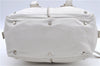 Authentic Chloe Paddington Leather Hand Bag Purse White H9414