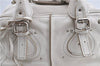 Authentic Chloe Paddington Leather Hand Bag Purse White H9414