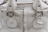 Authentic Chloe Paddington Leather Hand Bag Purse White H9414