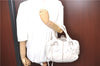 Authentic Chloe Paddington Leather Hand Bag Purse White H9414