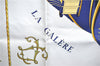 Auth HERMES Carre 90 Scarf "VUE DU CARROSSE DE LA GALERE LA" Silk Navy H9415