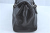 Authentic PRADA Leather Shoulder Hand Bag Purse Black H9417