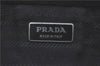 Authentic PRADA Leather Shoulder Hand Bag Purse Black H9417