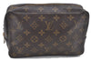 Auth Louis Vuitton Monogram Trousse Toilette 23 Clutch Hand Bag M47524 LV H9418