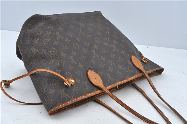 Authentic Louis Vuitton Monogram Neverfull MM Tote Bag M40156 LV H9419