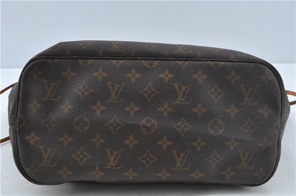 Authentic Louis Vuitton Monogram Neverfull MM Tote Bag M40156 LV H9419