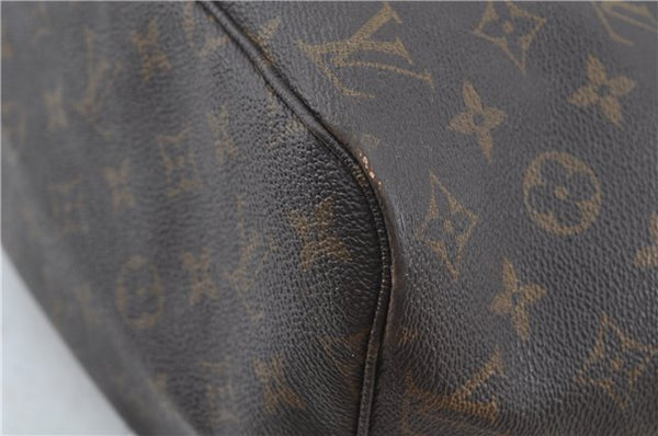 Authentic Louis Vuitton Monogram Neverfull MM Tote Bag M40156 LV H9419