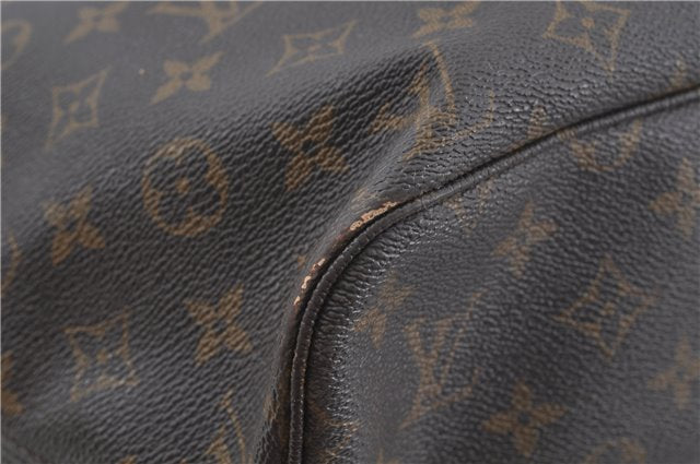 Authentic Louis Vuitton Monogram Neverfull MM Tote Bag M40156 LV H9419