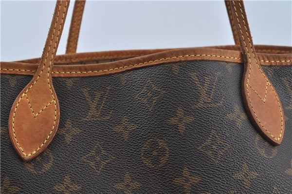 Authentic Louis Vuitton Monogram Neverfull MM Tote Bag M40156 LV H9419