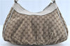 Authentic GUCCI Abbey Shoulder Hand Bag GG Canvas Leather 189833 Brown H9422