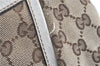 Authentic GUCCI Abbey Shoulder Hand Bag GG Canvas Leather 189833 Brown H9422
