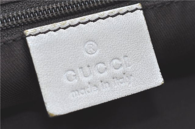 Authentic GUCCI Abbey Shoulder Hand Bag GG Canvas Leather 189833 Brown H9422
