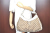 Authentic GUCCI Abbey Shoulder Hand Bag GG Canvas Leather 189833 Brown H9422