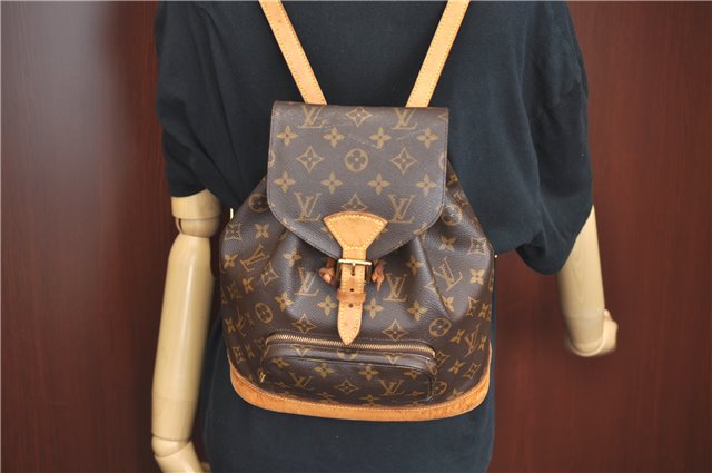 Authentic Louis Vuitton Monogram Montsouris MM Backpack M51136 LV H9423