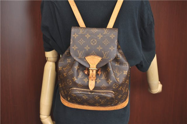 Authentic Louis Vuitton Monogram Montsouris MM Backpack M51136 LV H9423