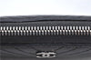 Authentic CHANEL Caviar Skin V Stitch Long Wallet Purse Black CC H9424