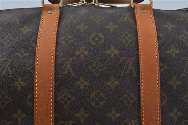 Auth Louis Vuitton Monogram Keepall Bandouliere 50 Boston Bag M41416 LV H9432