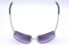 Authentic CHANEL Sunglasses Titanium CC Logos CoCo Mark Purple Silver H9434