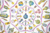Authentic HERMES Carre 90 Scarf "Pourvu qu'on ait l'ivresse" Silk Blue H9436