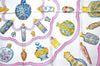Authentic HERMES Carre 90 Scarf "Pourvu qu'on ait l'ivresse" Silk Blue H9436