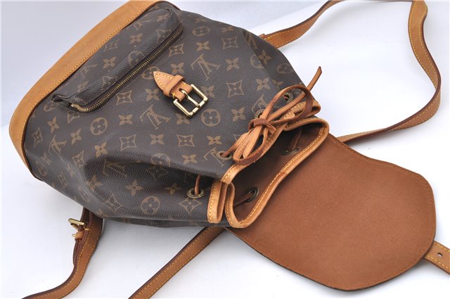 Authentic Louis Vuitton Monogram Montsouris MM Backpack M51136 LV H9437