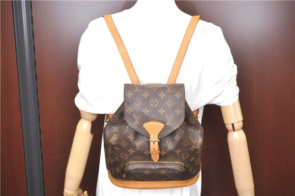 Authentic Louis Vuitton Monogram Montsouris MM Backpack M51136 LV H9437